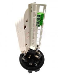 Mufa światłowodowa pionowa TELCOLINE 72F z miejscem na adaptery, T-T004