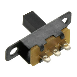 Przełącznik suwakowy 50VDC 0,5A 2-poz 1-tor 1xNO+NC / 6505