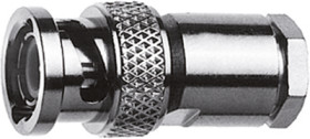 BNC plug 50 Ω, RG-58C/U, RG-141A/U, RG-142B/U, RG-223/U, straight, 100123598