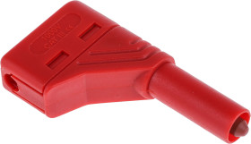 Adapter z wtykiem bananowym Męski Śruba typ Wtyk bananowy Czerwony 24A Hirschmann Test & Measurement rozmiar 4 mm