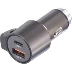 VOLTCRAFT VC-16690845 USB charger USB-A USB-C Black Car Charger 45W