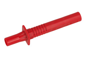 Końcówka pomiarowa; 20.211.1; czerwony; 4mm; wtykany (podwójne gniazdo bananowe 4mm); 20A; 1000V; 106mm; z bezpiecznikiem; bezpi