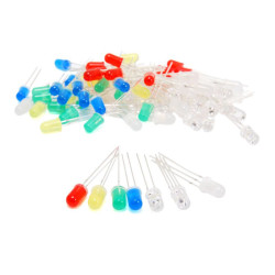 Set of 70 assorted color 5mm LEDs