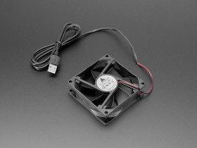 Adafruit 5V Square USB Fan - 8 cm