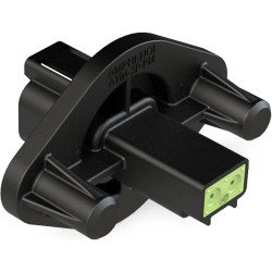 Device plug, 2 pole, crimp connection, latch locking, straight, AT04-2P-PM12