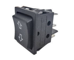 PRZEŁĄCZNIK KCD4 CZARNY CHWILOWY MONOSTABILNY (ON)-OFF-(ON) ZE STRZAŁKAMI