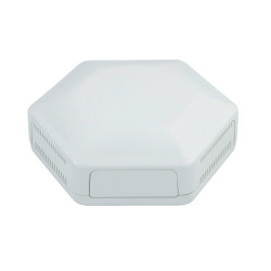 CamdenBoss CBHEX1-24-WH Hex-Box IoT Enclosure 2 Solid Panels and 4 Vented White