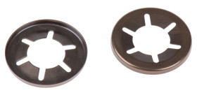 Nakrętka wciskowa, Emaliowane, Stalowe, Otwarte, do śr. wału: 12mm, śr zewn: 25mm