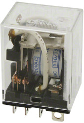 Relay, 2 Form C (NO/NC), 24 V (DC), 650 Ω, 10 A, 250 V (AC), monostable, LY2-24VDC