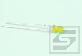 Dioda LED 3mm żółta matowa 3AY4UD09 KENTO RoHS