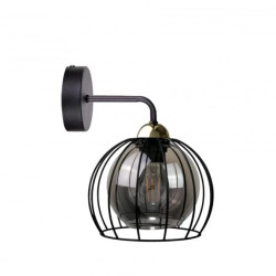 Kinkiet nowoczesny loftowy 1xE27 SOLO BLACK/GOLD