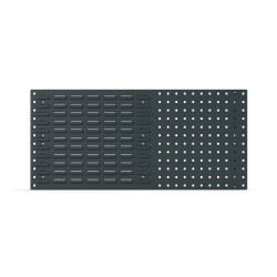 Szafka z panelami ażurowymi głębokość 19mm szerokość 991mm wysokość 457mm Antracytowy szary Stal Bott