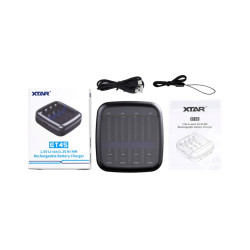 Ładowarka R3,R6 autmatyczna 4-kanały zasilana z micro-USB / XTAR ET4S / BAT1153