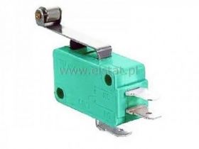 Przełącznik krańcowy z rolką L=25mm 15A