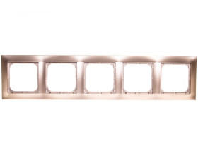 IMPRESJA Ramka pięciokrotna złoty metalik R-5Y/28