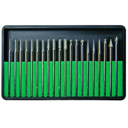 FREZY - ZESTAW FREZÓW DIAMENTOWYCH KOMPLET 20szt.