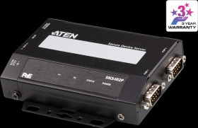 SN3402P Device server, PoE, 1x RJ45, 2x RS-232/422/485