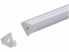 Zaślepka PCV Corner szara z otworem