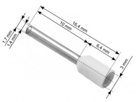KONEKTOR RURKOWY 1,0/10 BIALA