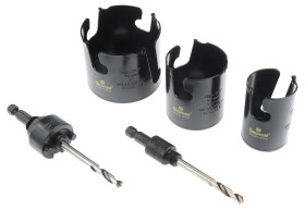 Wiertło Ø: 19 → 76mm Końcówka z węglika wolframu Starrett Zestaw otwornic