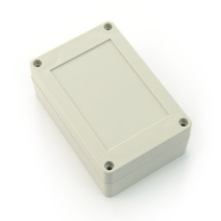 Obudowa plastikowa Kradex Z128JH TM ABS hermetyczna z tulejkami mosiężnymi jasna