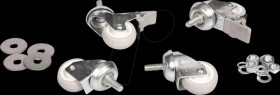 26210023 Swivel castors for wall-mounted housing, up to 250 kg