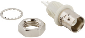 BNC panel socket 50 Ω, solder connection, straight, 031-10-RFX