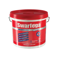 Swarfega&#xAE; SRB150W Red Box Heavy Duty Hand Wipes - Bucket Of 150