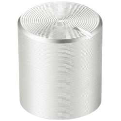TruComponents 320040 Control knob + marking Silver (Ø x H) 10mmx11mmAlu/Plastic