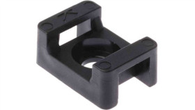 Mocowanie Opaski Kablowej, 23Mm X 16 Mm, Kolor: Czarny, 250-Szt., -45› +85...