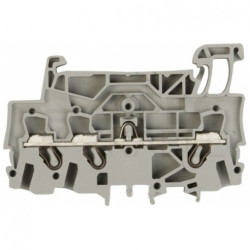 WAGO TOPJOBS 2002-1301 Złączka szynowa 3-przewodowa 2,5mm2 na szynę TH35 szara