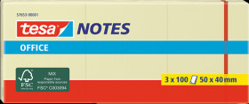 57653-00001-05 tesa® Office Notes, 50 x 40 mm, 3x 100 sheets