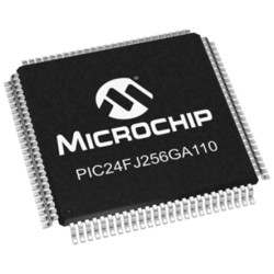 Mikrokontroler Microchip PIC24FJ TQFP 100-pinowy Powierzchnia PIC 256kB 16 bit 32 MHz, 16 kB RAM Flash, 2 V