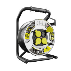 Przedłużacz bębnowy 40m 3x2,5 gumowy IP44 KEL W-99273 Plastrol