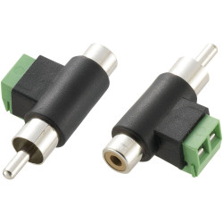 TruComponents 200746 RCA adapter RCA plug (phono) - RCA socket (phono)/Screws