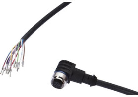 Złącze do samokonfekcjonowania M12 żeńskie 12pin kątowe druga końcówka niezarobiona 12x0.14mm² 10m 30V IP67 VKA00C21