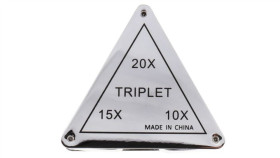 Szkło Powiększające, Typ: Lupa Z Trzema Soczewkami, Powiększenie: 10X, Śr.: 18Mm