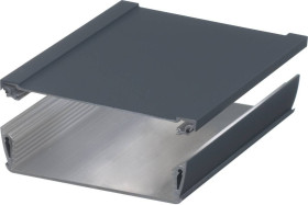 Bopla ASPH 1230-0100 7024 (94232100) - asymetryczny profil aluminiowy półotwarty (121 x 32,8 x 100 mm)