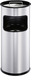 Durable DURABLE - Asch-/Mülleimer - rund - 17 L - Metall 333023 Kosz na papier 17 l metal (Ø x W) 260 mm x 620 mm czarny
