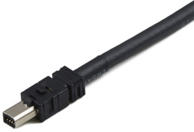 Connection cable, 5 m, plug straight to open end, 0.129 mm², AWG 26, 2-2205129-5