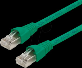 100007974 Patch cord RJ45 Cat.6A S/FTP 1 m green