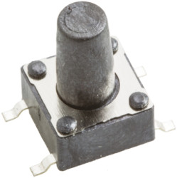 Klosz do przycisku dotykowego SPST 50 mA przy 12 V DC 9.5mm 6.1mm Montaż powierzchniowy
