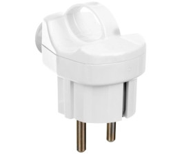 Wtyczka kątowa rozbieralna z uchwytem z/u unischuko 16A 2P AWA-WS biała 51.50