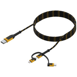DEWALT 131 1356 DWG Reinforced Braided 3-in-1 Combo Cable 1.8m (6ft)