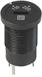 Voltage selector switch, 2 pole, 2 stage, On-On, 6.3 A, 250 V, 0033.4604