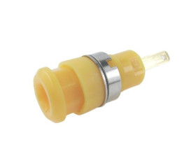 Złącze bananowe Żeński Żółty 10A RS PRO rozmiar 2mm