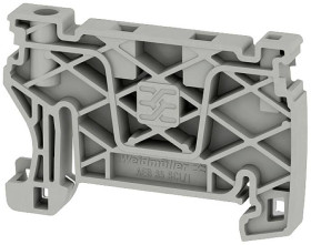 Wspornik końcowy Weidmüller AEB 35 SCL/1 V0 GY 2661290000, 20 szt.