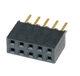 Gniazdo PCB 10 -pinowe 2 -rzędowe raster: 2.54mm typu płytka – płytka Proste Przewlekany
