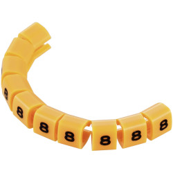 TruComponents 40985 Pre-printed Cable marker 8 OD 3-3.60mm
