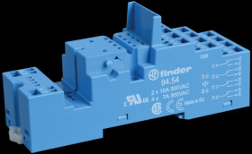 94.54 Relay socket for FIN 55.34/32, blue